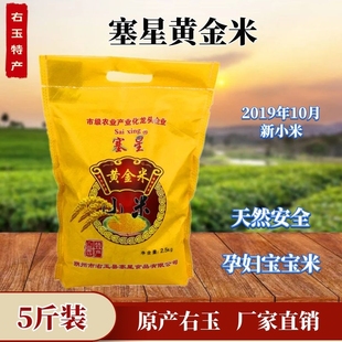 山西大同右玉特产 塞星新黄小米 孕妇月子米 农家五谷杂粮新小米