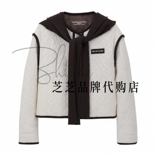 RL92701341原2699双皇冠专柜正品 连帽披肩外套 2025冬休闲棉服短款