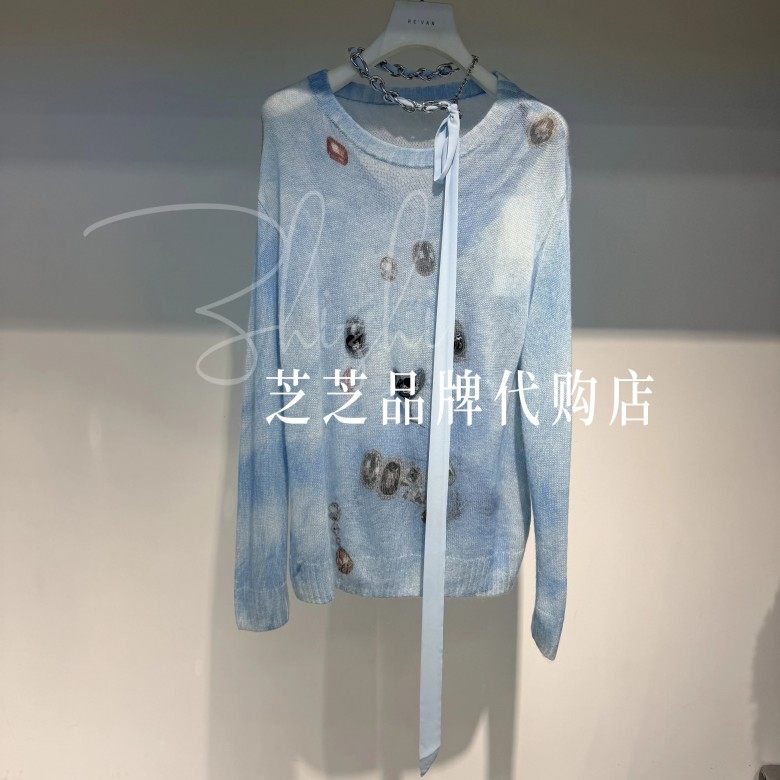 RL90601071原1599双皇冠专柜正品2025冬休闲萌宠小熊印花针织毛衫