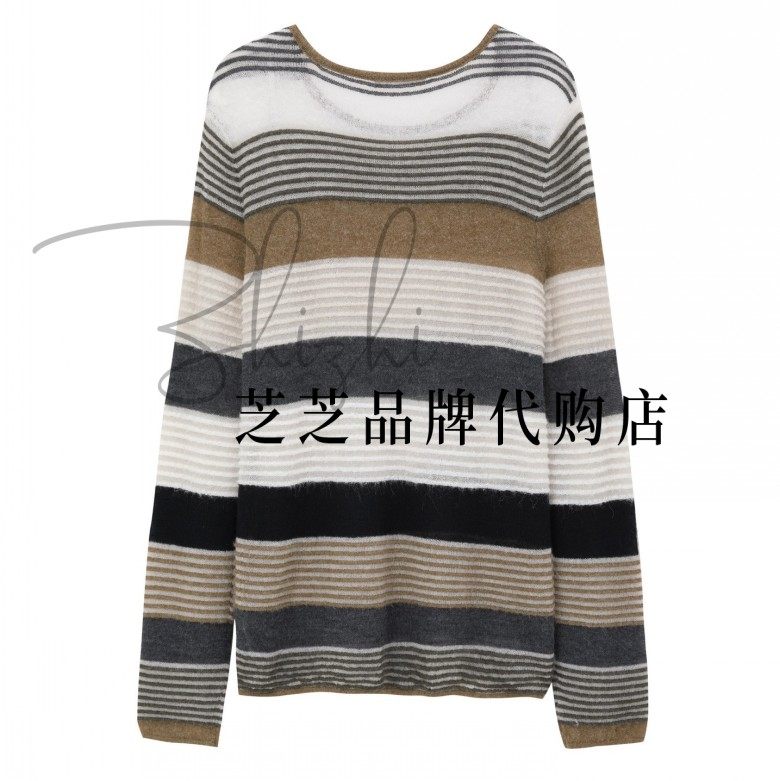 RL90601216原1099双皇冠专柜正品2025冬可爱小熊项链条纹针织毛衫