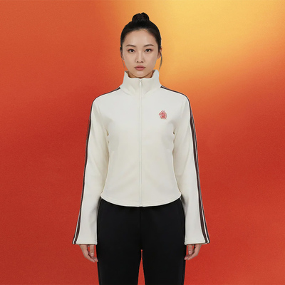 优购adidas阿迪达斯女子CNY新年款运动健身夹克外套KG3456