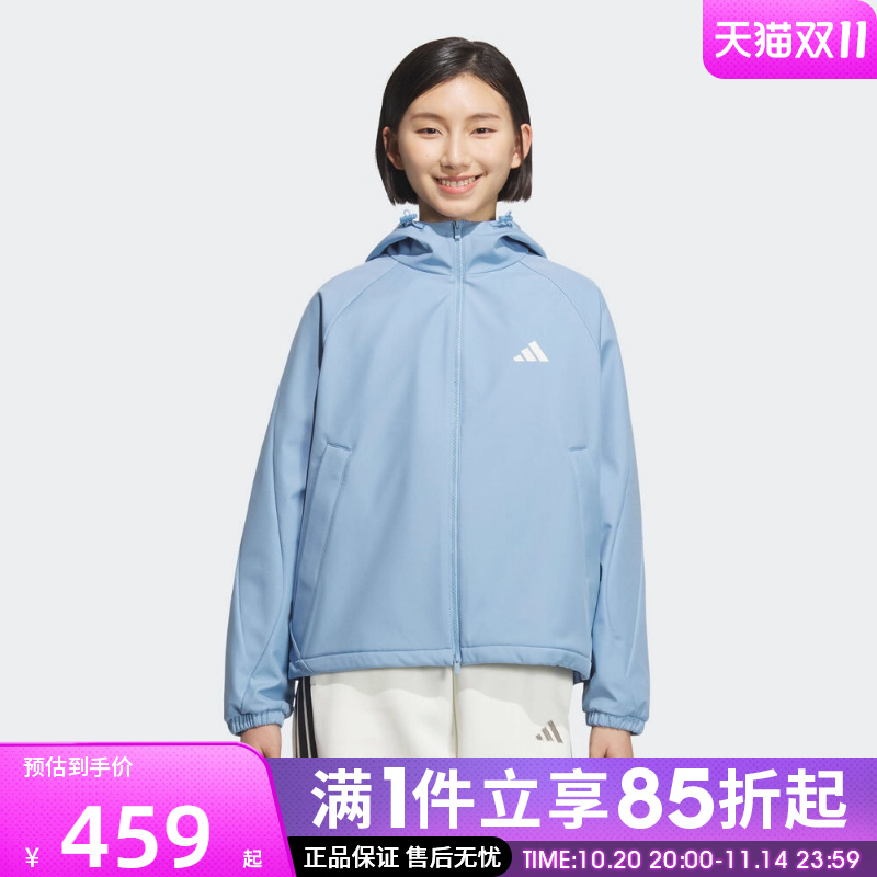优购adidas阿迪达斯女子MS SOFTSHELL JK运动健身夹克外套KC0087