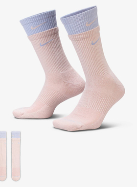 优购NIKE耐克男女U NK ED PLS CSH CRW 1P休闲袜子DD2795-667