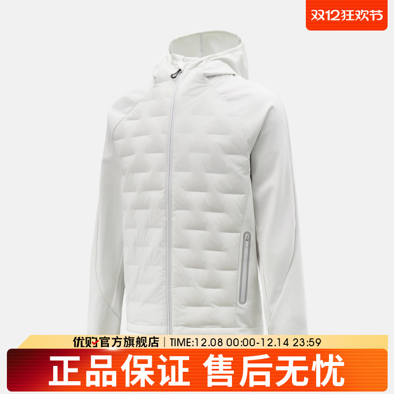 优购Asics亚瑟士男子运动休闲保暖羽绒服男士外套2011D473-020