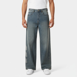 优购adidas阿迪达斯三叶草男子PNT牛仔运动休闲长裤KE0112