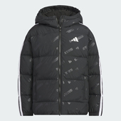 优购adidas阿迪达斯男大童运动训练休闲保暖连帽羽绒服外套KC5919