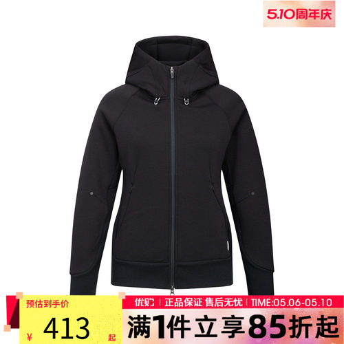 优购Asics亚瑟士女子运动休闲夹克外套2032D500-001