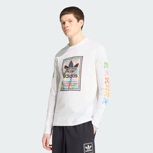 adidas阿迪达斯三叶草女子CARE BEAR TL运动休闲长袖T恤IA4379