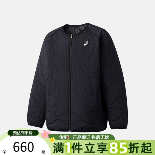 优购Asics亚瑟士男女两面运动休闲棉服外套2033C013-001