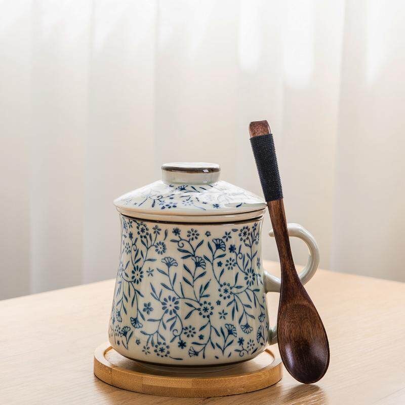 青花瓷茶水分离水杯陶瓷带盖带过滤泡茶马克杯办公家居会议创意,餐饮具,马克杯,淘宝优惠券,粉丝福利购,淘宝优惠卷