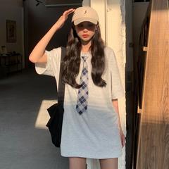 Real shot real price test loose leisure design sense versatile tie t