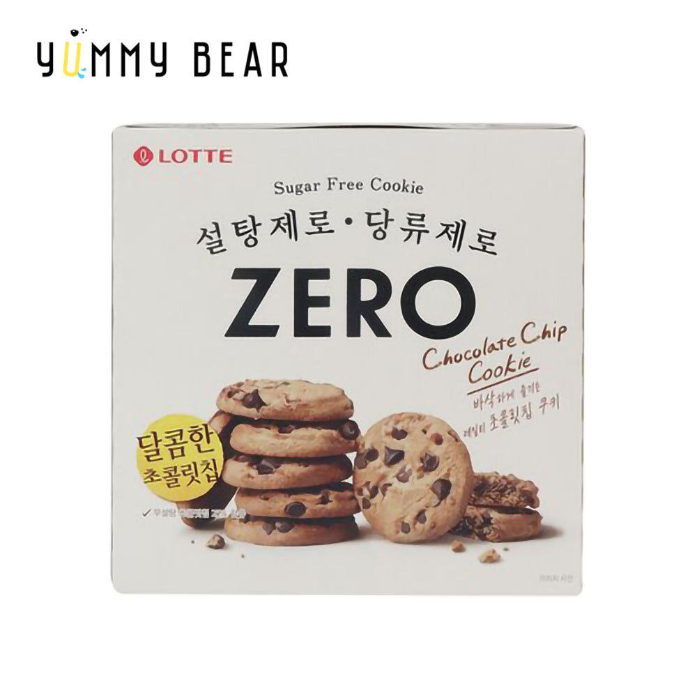 韩国 乐天 - Zero 无糖朱古力曲奇 168g (12块) 单独包装休闲零食