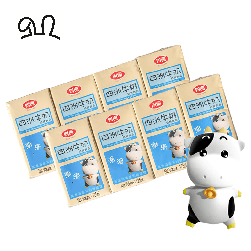 四洲 - 四洲牛奶 (125ml X4 ) X 2排 细包牛奶  儿童饮品