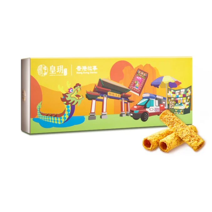 香港皇玥香港故事系列 — 原味蛋卷精装礼盒(12件装)香港故事系列