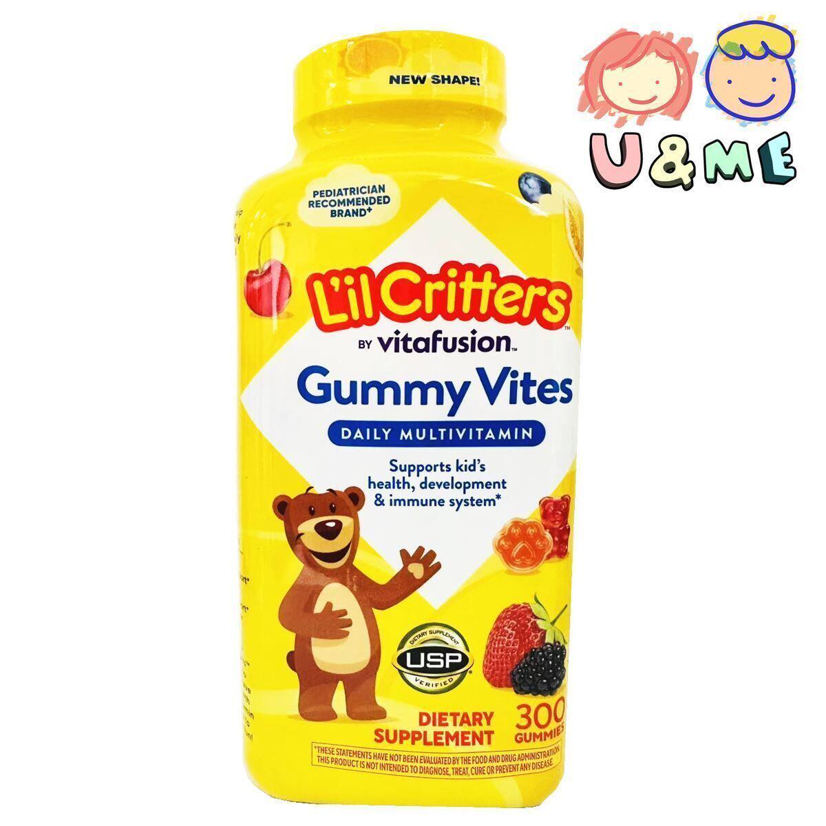 L'il Critters 小熊宝宝日常多种维他命软糖300粒2岁以上适用进口