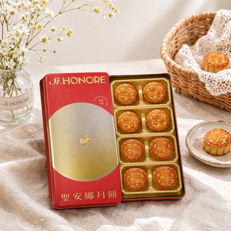 至尊八星月饼伴月月饼香港盒装送礼经典月饼高端品质中秋节