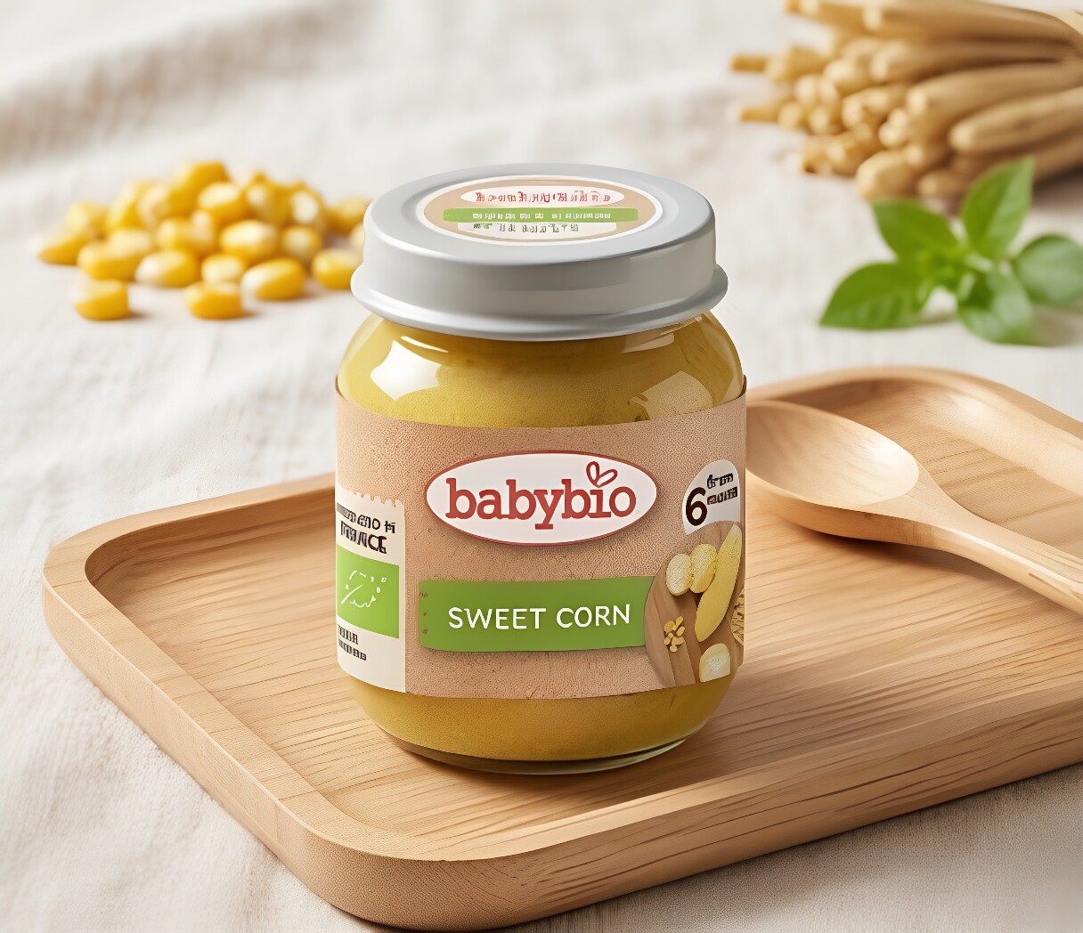 babybio 法国有机玉米营养健康香港进口婴儿宝宝儿童辅食130g*4版