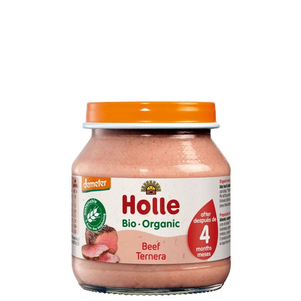 Holle 有机碎牛肉健康安全婴儿果肉菜蓉优质有机辅食香港进口125g
