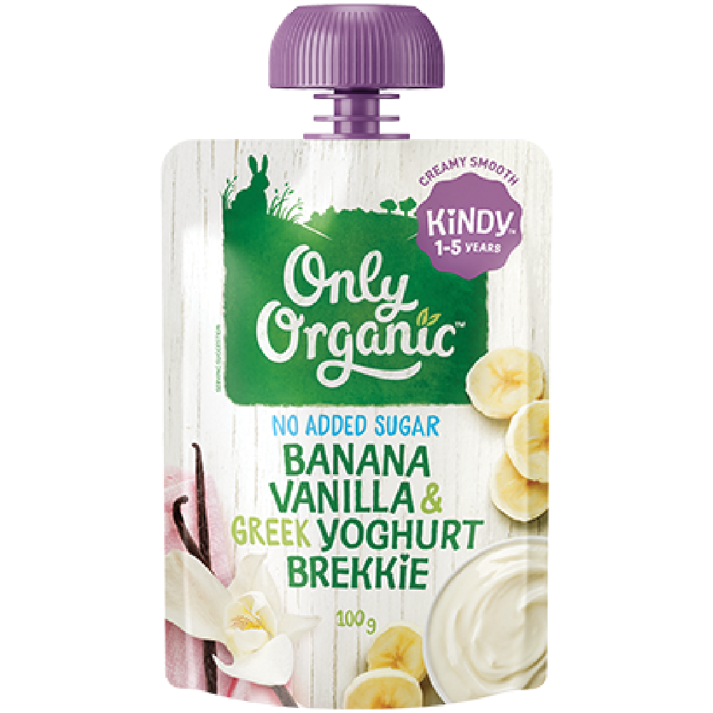 进口版Only Organic 有机香蕉云尼拿希腊乳酪希腊酸奶香蕉维生素C