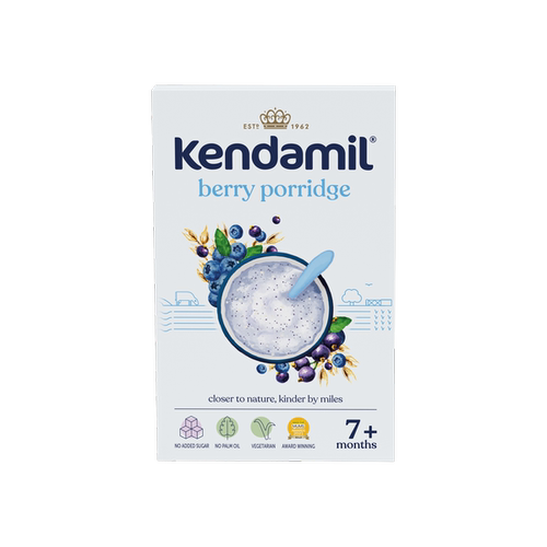 康多蜜儿Kendamil进口英国杂莓米糊150g7月+婴儿有机好吸收易吸收