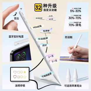 倍思applepencil电容笔iPad手写笔磁吸电适用苹果平板Apple触控笔