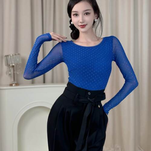 自带胸垫摩登舞丹珍体服款