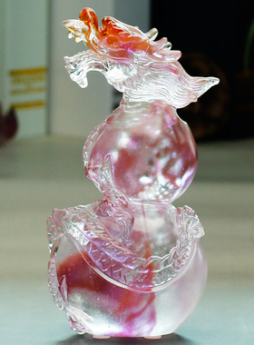 琉璃百福葫芦摆件龙的吉祥物
