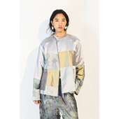 可持续时尚 新中式 植物染织花 TUYUE涂月 圆领廓形棉服 秋冬