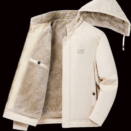 连帽秋冬宽松纯棉夹克加厚保暖