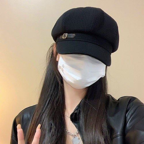 2026新款八角帽子女士时尚秋季爆款网红复古显脸小百搭鸭舌贝雷帽