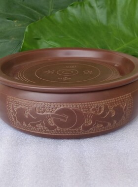 陶瓷钦州紫泥功夫茶具铜钱