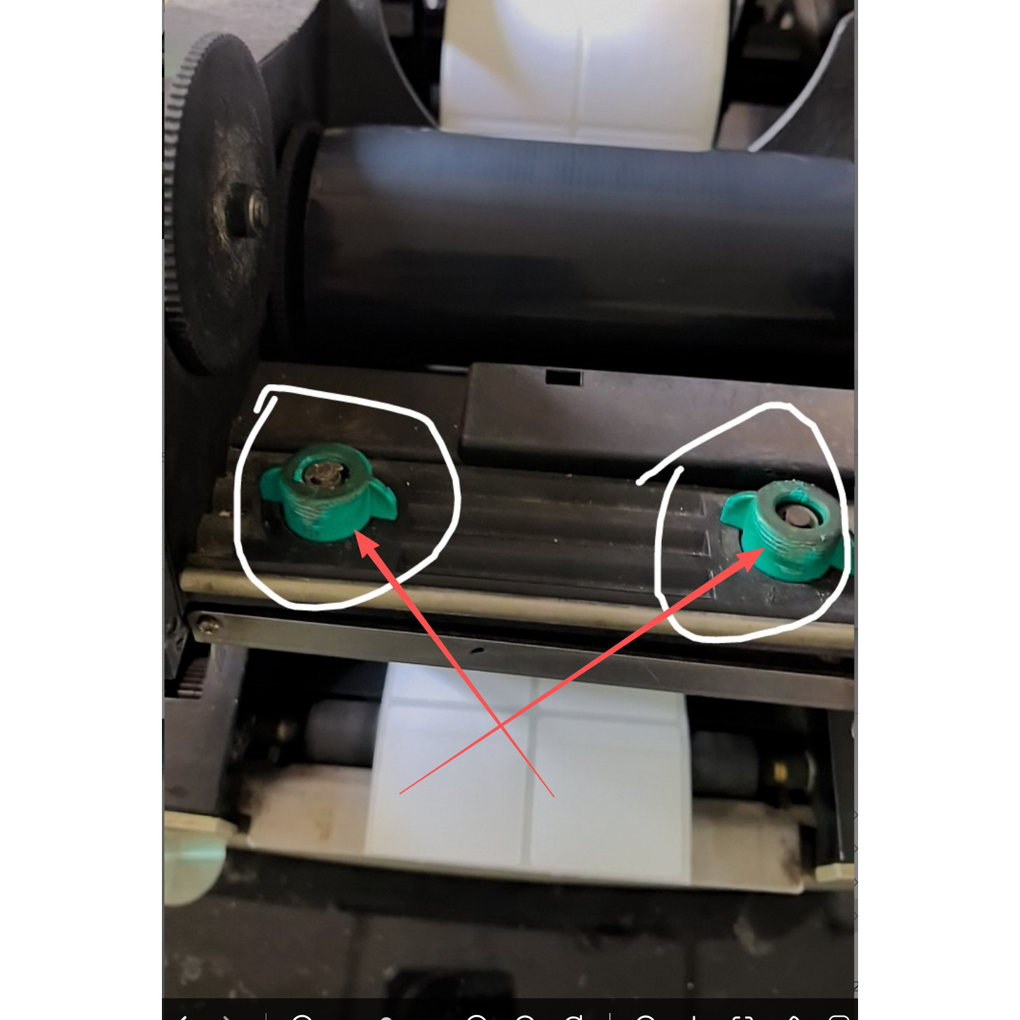 北洋btp-2100 2200e 2300e 条码打印机 打印头压头  压簧