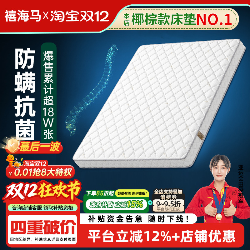 防螨抑菌家用椰棕床垫四季通用薄