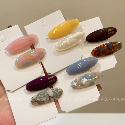 韩版简约百搭甜美醋酸鸭嘴夹发夹