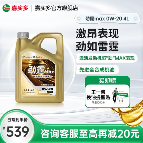 嘉实多劲霆MAX0W204L适配VW508