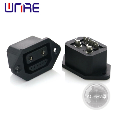 直流充电插头AC插座2+6