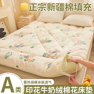 牛奶绒床垫软垫家用秋冬季加厚保暖榻榻米床宿舍单人棉花垫被褥子