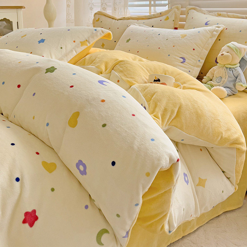 【A级母婴可用】牛奶绒被套单件