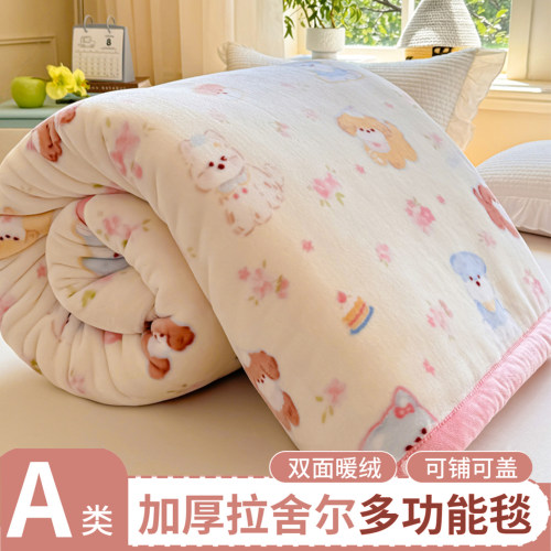 【A类母婴级】拉舍尔加厚毛毯