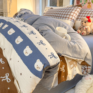 2025新款 a类双层纱被套单件1.5米单独被罩200x230cm非全棉纯棉180