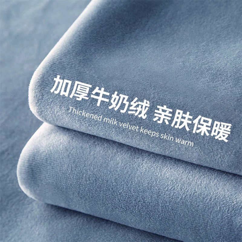床笠单件加厚牛奶绒冬季加绒珊瑚绒床罩套防滑床垫保护套秋冬床单