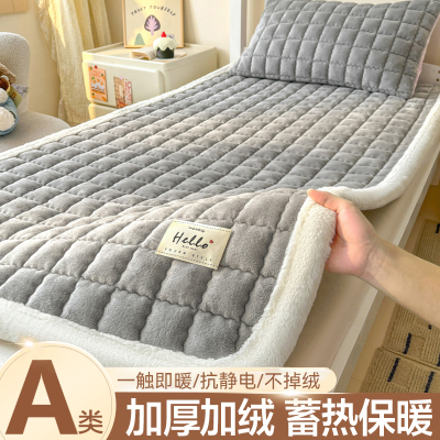 【A类母婴可用】牛奶绒床单加厚