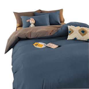 被套单件学生宿舍单人150x200x230非全棉纯棉被罩三件套被单1.5米