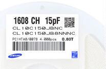 贴片电容 0603 15PF 50V  1盘4000个  1盘40元