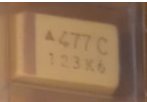 全新 贴片钽电容 470UF 16V E型 7343 477C丝印 500个装一盘