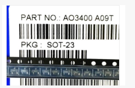 AO3400 SOT23 5.8A 30V 一盘3000个 一盘238元