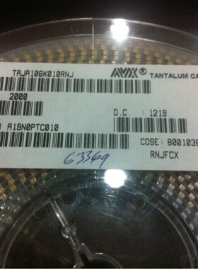 贴片钽电容10V10UF 1206 3216 A型 AVX进口原装TAJA106K010RNJ