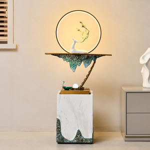 办公室流水摆件落地室内现代客厅玄关禅意循环水喷泉装饰品招财