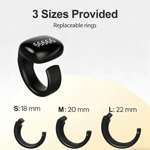 跨境戒指OLED蓝牙计数器3个尺寸可以更换连接手机app数显手按数码