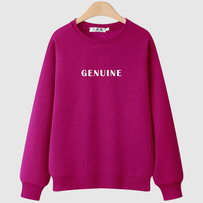 秋冬正肩卫衣女圆领2025新款爆款无帽加绒加厚大码春秋火龙果长袖